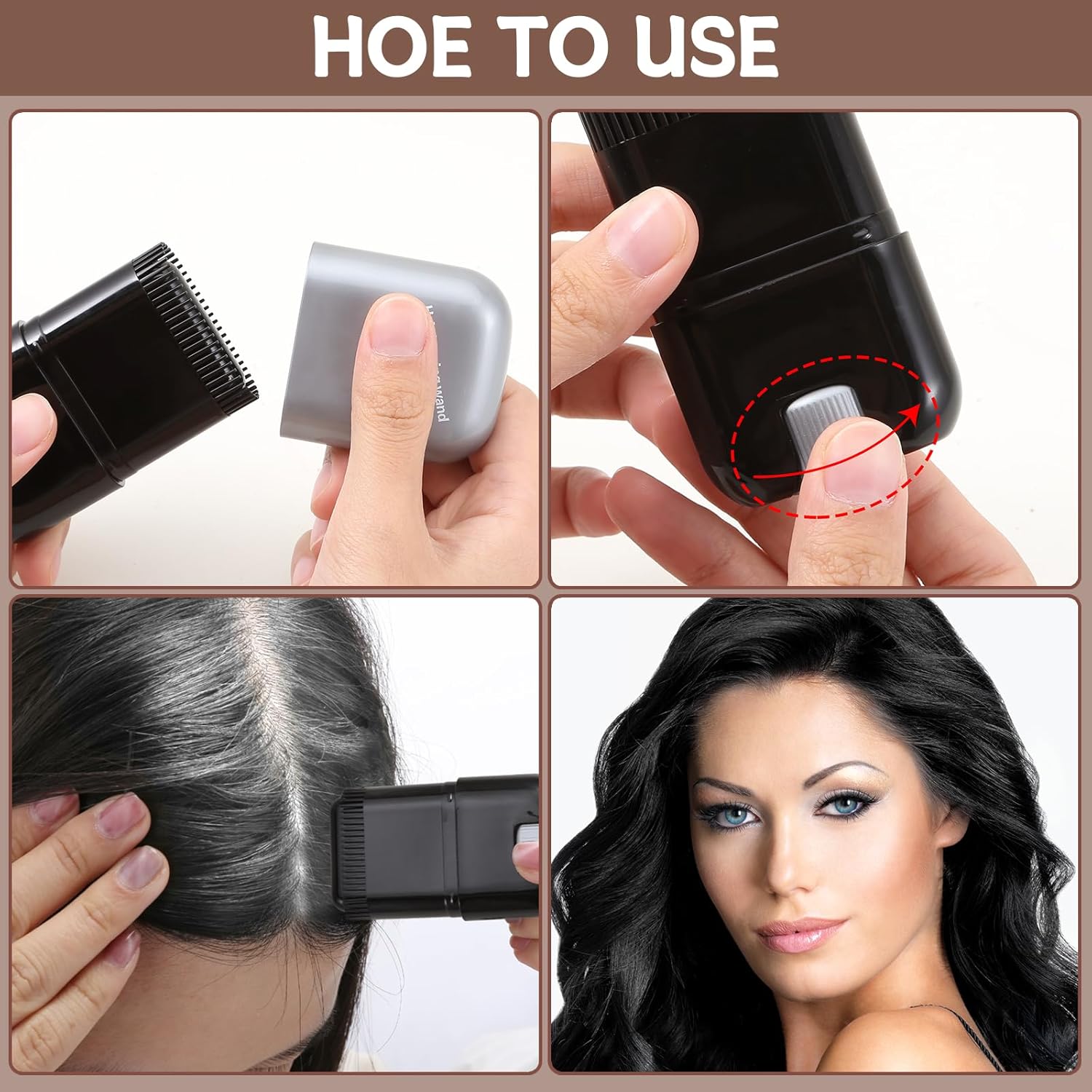 Stick Vopsea Păr – Acoperă Instant Firele Albe